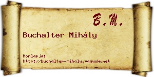 Buchalter Mihály névjegykártya