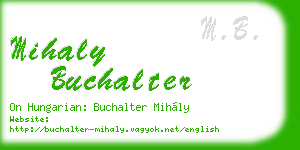 mihaly buchalter business card